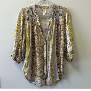 🌼Fig and Flower boho blouse 🌼